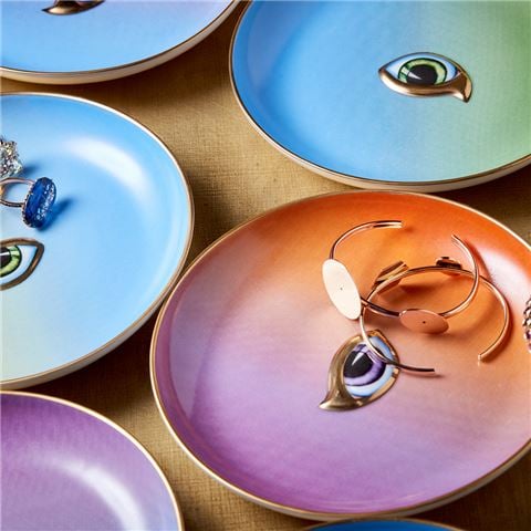 L'objet - Lito Eye Canape Plate w/Assorted Colours Set 4pce