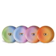 L'objet - Lito Eye Canape Plate w/Assorted Colours Set 4pce