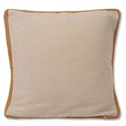 Lexington - Cotton Jute Sham Cushion Beige & Brown 50x50cm