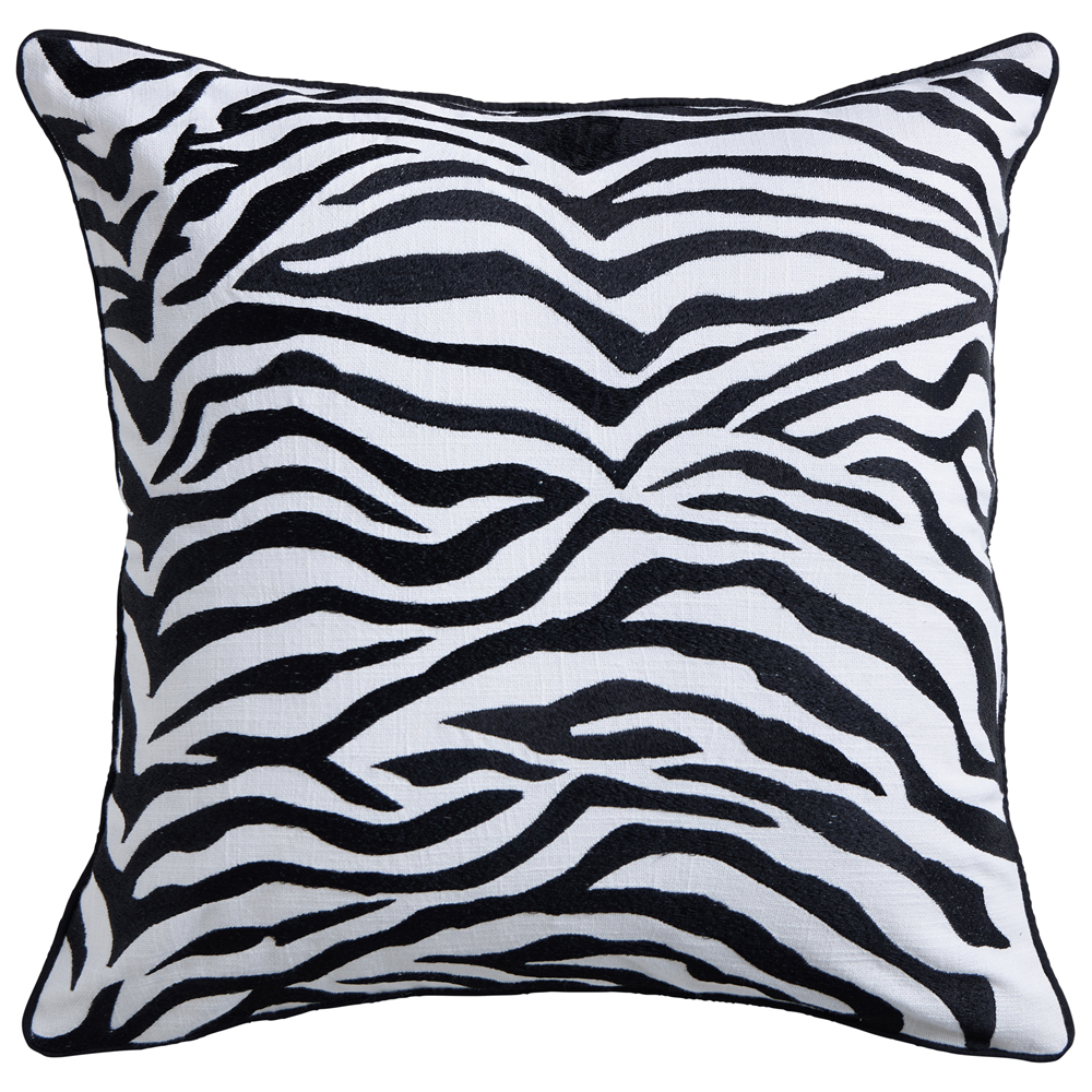 Paloma Zebra Cushion 50x50cm Peter's of Kensington