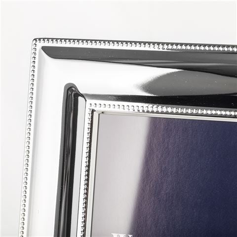 Whitehill - Silver Plated Photo Frame Wide Bead 13x18cm