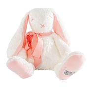 Maud N Lil - Plush Fluffy Organic Rose The Pink/White Bunny