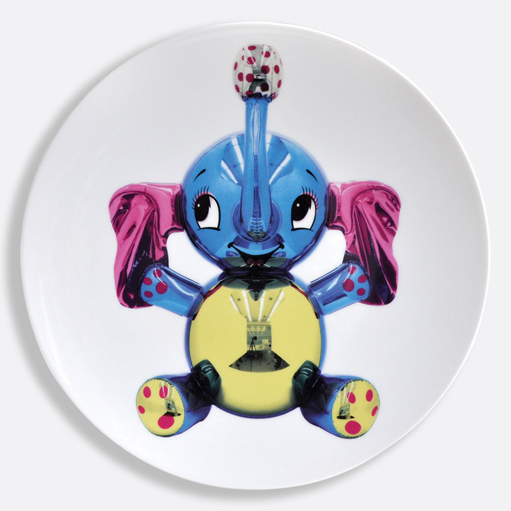 Bernardaud Jeff Koons Elephant Coupe Plate 31cm Peter s of