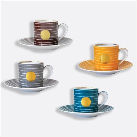 Bernardaud - Aboro Coffee Cup & Saucer 8pce Set