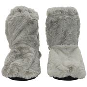 A.Trends - Heat Feet Microwavable Slippers Grey
