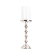 Flair Decor - Silver Bamboo Style Candle Holder 42cm