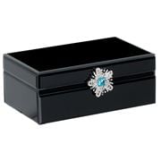 Flair Decor - Jewel Box Crystal Decoration Black 21x13x8.5cm