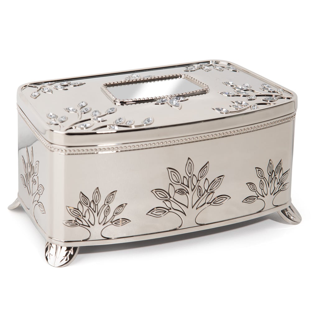 Whitehill Silver Plated Musical Jewellery Box Peters Of Kensington