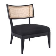 Cafe Lighting - Darcy Rattan Occasional Chair Black