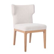 Cafe Lighting - Ashton Dining Chair Natural Linen Set 2pce