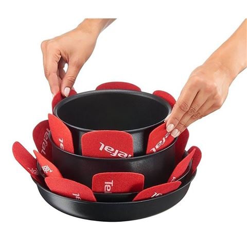 Tefal - Ingenio Cookware Protectors Red Set 4pce