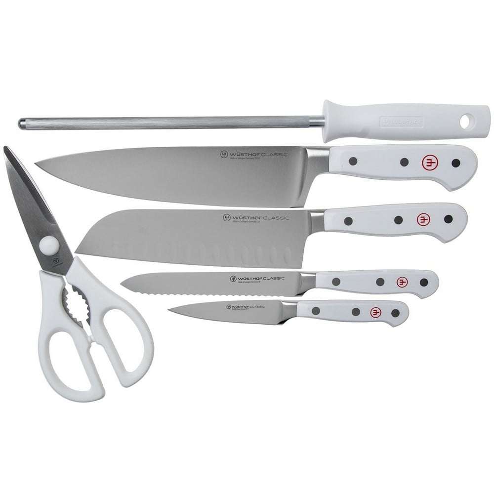 wusthof white knife set