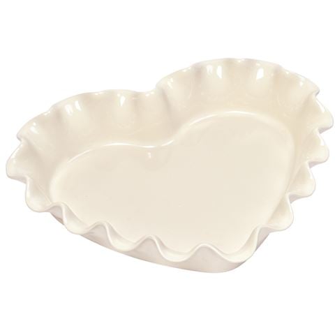 Emile Henry - Ruffled Heart Dish Clay