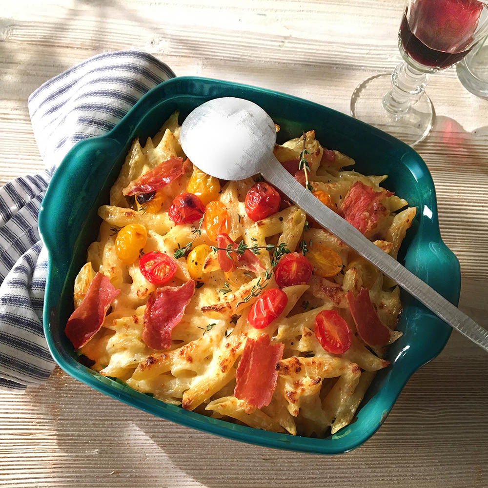 Emile Henry Baking Dish Blue Flame 28x24cm Peter's of Kensington