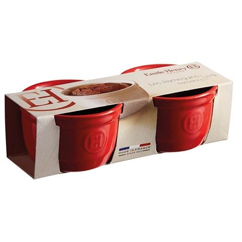 Emile Henry - Ramekins Burgundy 9cm Set 2pce