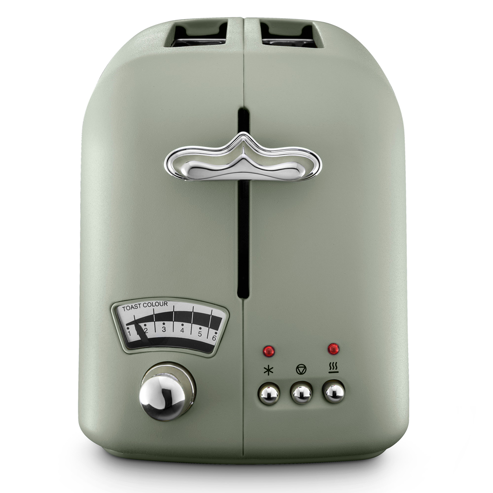 NEW DeLonghi Argento Flora Two Slice Toaster Green 8004399762442 eBay