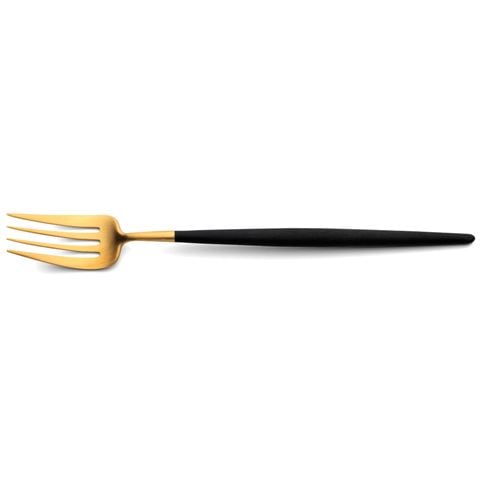 Cutipol Goa Black/Matte Gold Table Fork - Peter's of Kensington