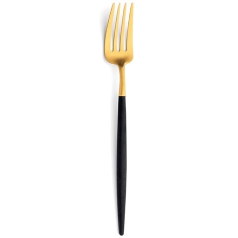 Cutipol Goa Black/Matte Gold Table Fork - Peter's of Kensington
