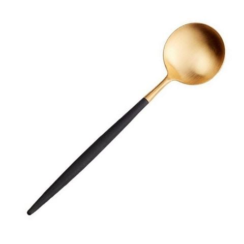 Cutipol - Goa Black/Matte Gold Teaspoon