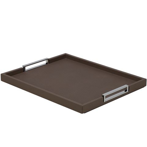 Giobagnara Victor Leather Tray Smoke Large - Peter's of Kensington