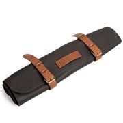 Crafted Leather - Leather Knife Roll Black