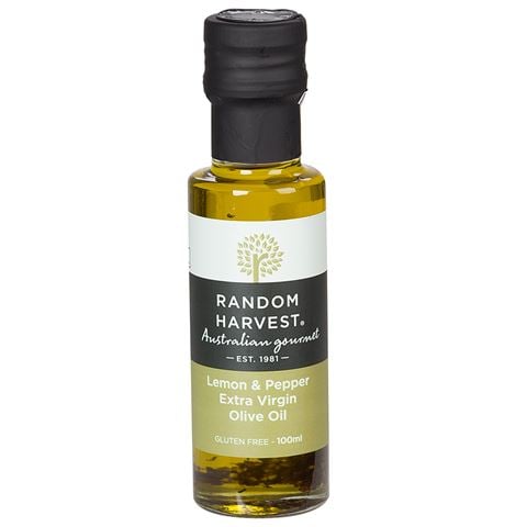 Random Harvest Lemon & Pepper Extra Virgin Olive Oil 100ml - Peter's of Kensington