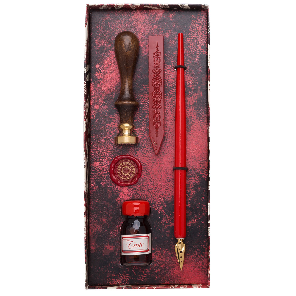 Rubinato Writing Gift Set Box Red Peter's of Kensington