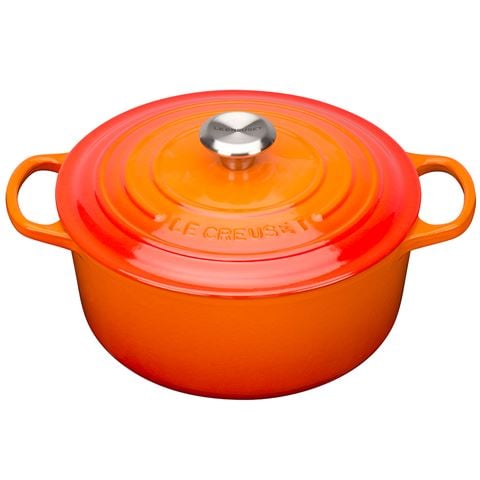 Le Creuset Signature Round Casserole Volcanic 26cm/5.3L - Peter's of Kensington