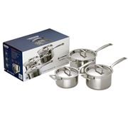 Le Creuset - 3Ply Stainless Steel Saucepan Set 3pce