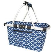 Sachi - Two Handle Carry Basket Moroccan Navy