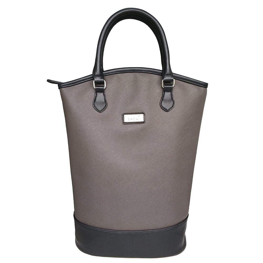 Sachi - Two Bottle Wine Tote Bag Charcoal | Peter's of Kensington