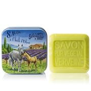 La Savonnerie De Nyons - Horses Near Lavender Tin Soap 100g