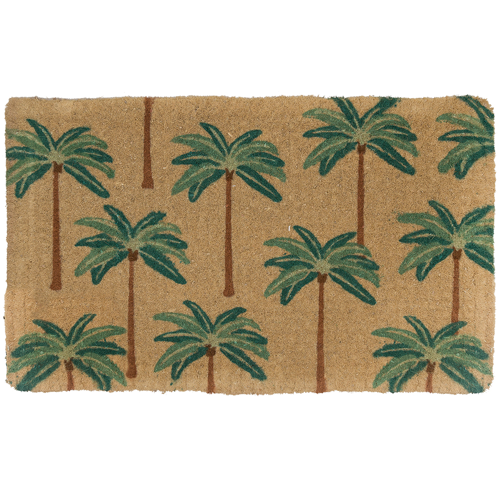 Doormat Designs Colonial Palms Natural Coir Doormat