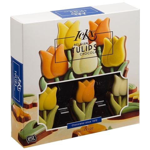 Ickx - Belgian Tulips Chocolates Box  145g