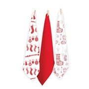 Rans - Christmas Spirit Tea Towel Set 3pce Red