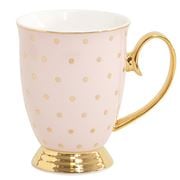 Cristina Re - High Tea Collection Mug Blush & Gold Polka Dot