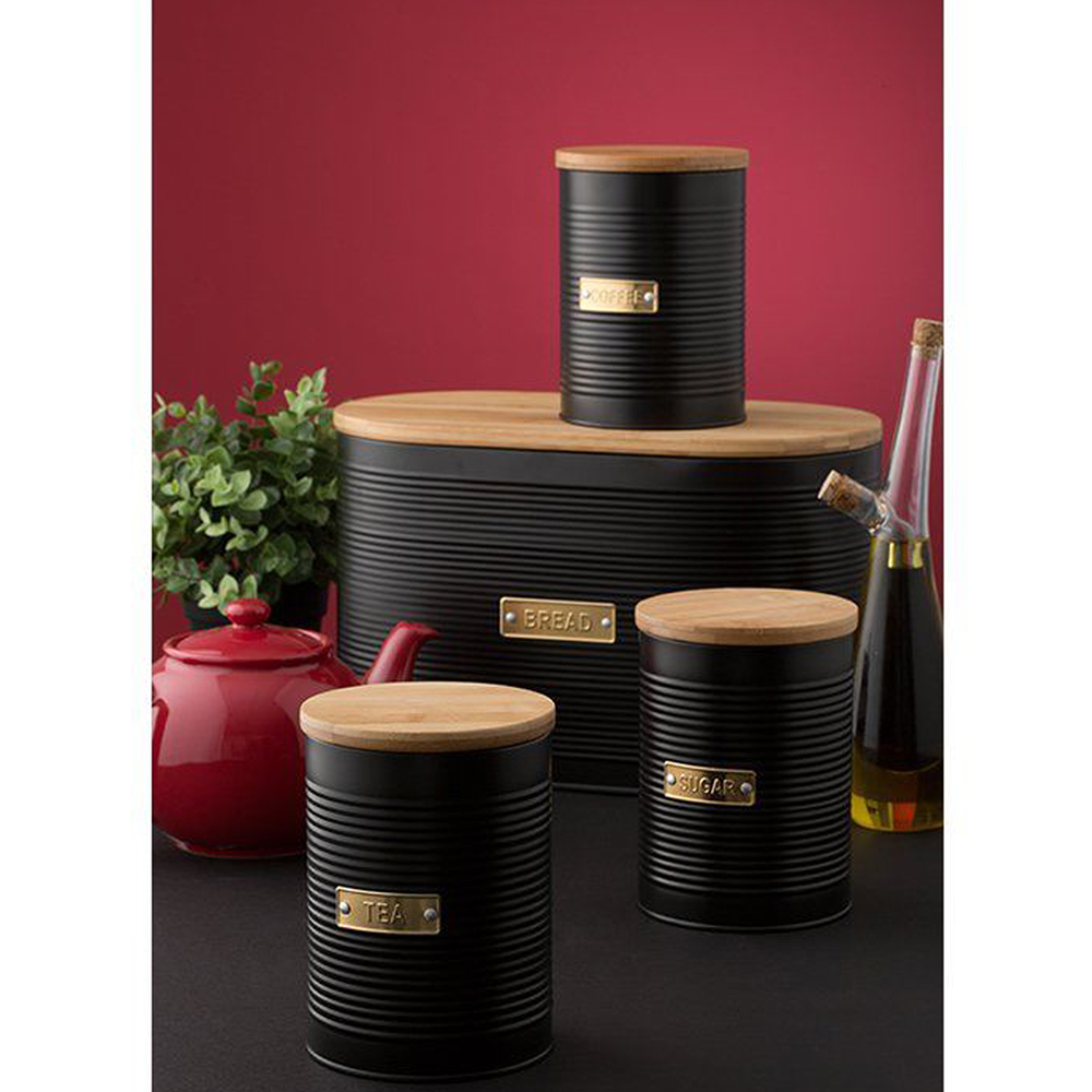 Typhoon Otto Sugar Canister Black 1.4L Peter's of Kensington