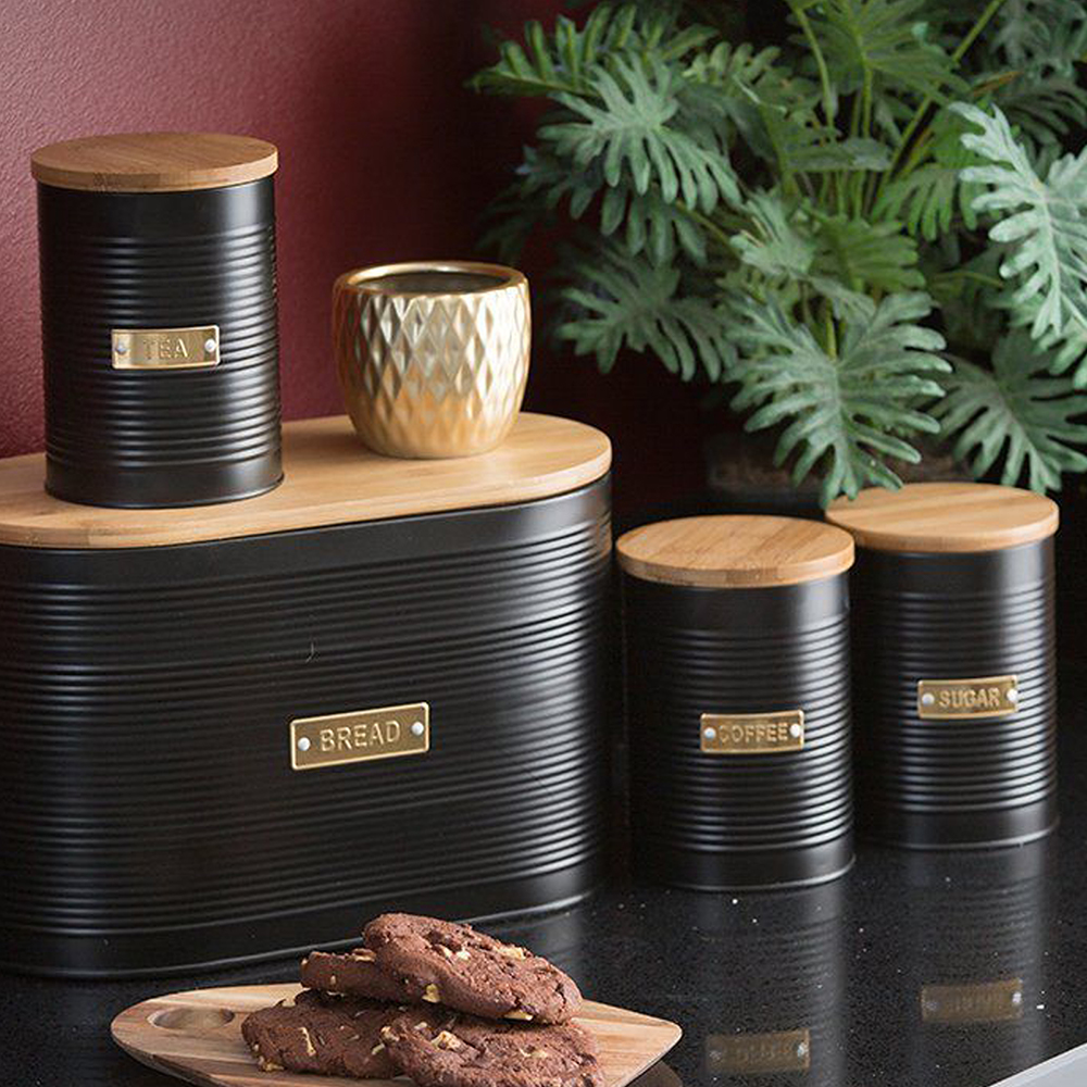 Typhoon Living Bread Bin Black Peter's of Kensington