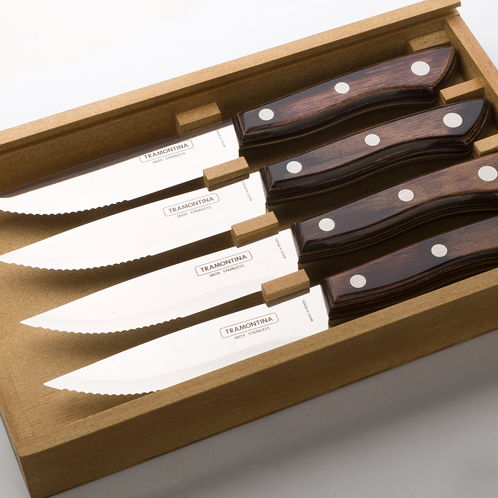 Tramontina Churrasco Bueno Steak Knife Set 4pce Peter's of Kensington