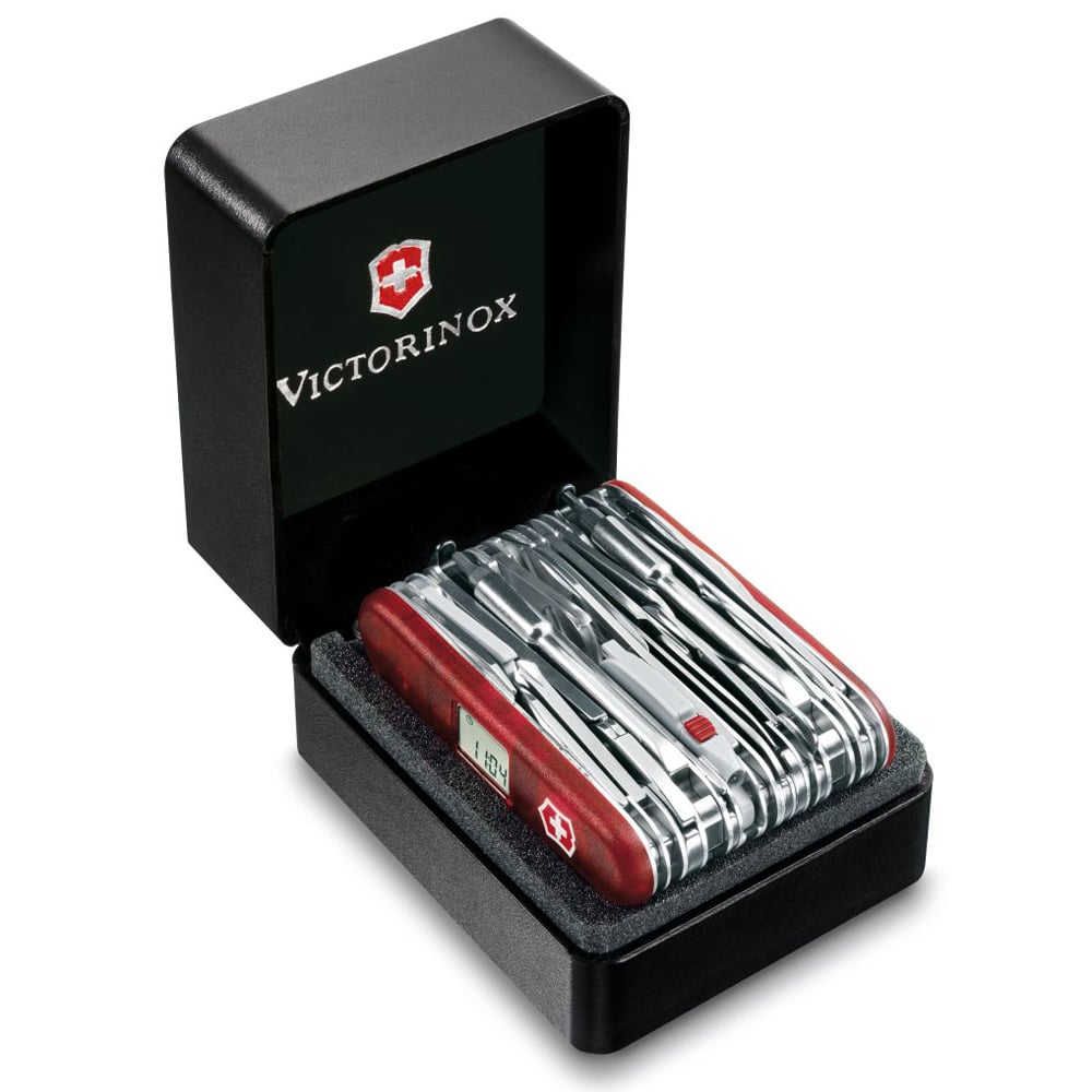 Victorinox Swiss Champ XAVT Transparent Red Peter's of Kensington