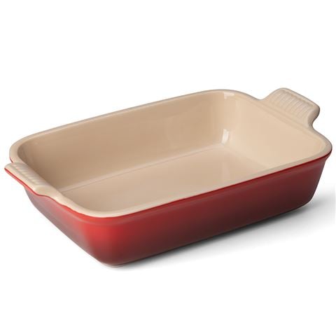 Le Creuset Heritage Rectangular Dish Cerise 26cm - Peter's of Kensington