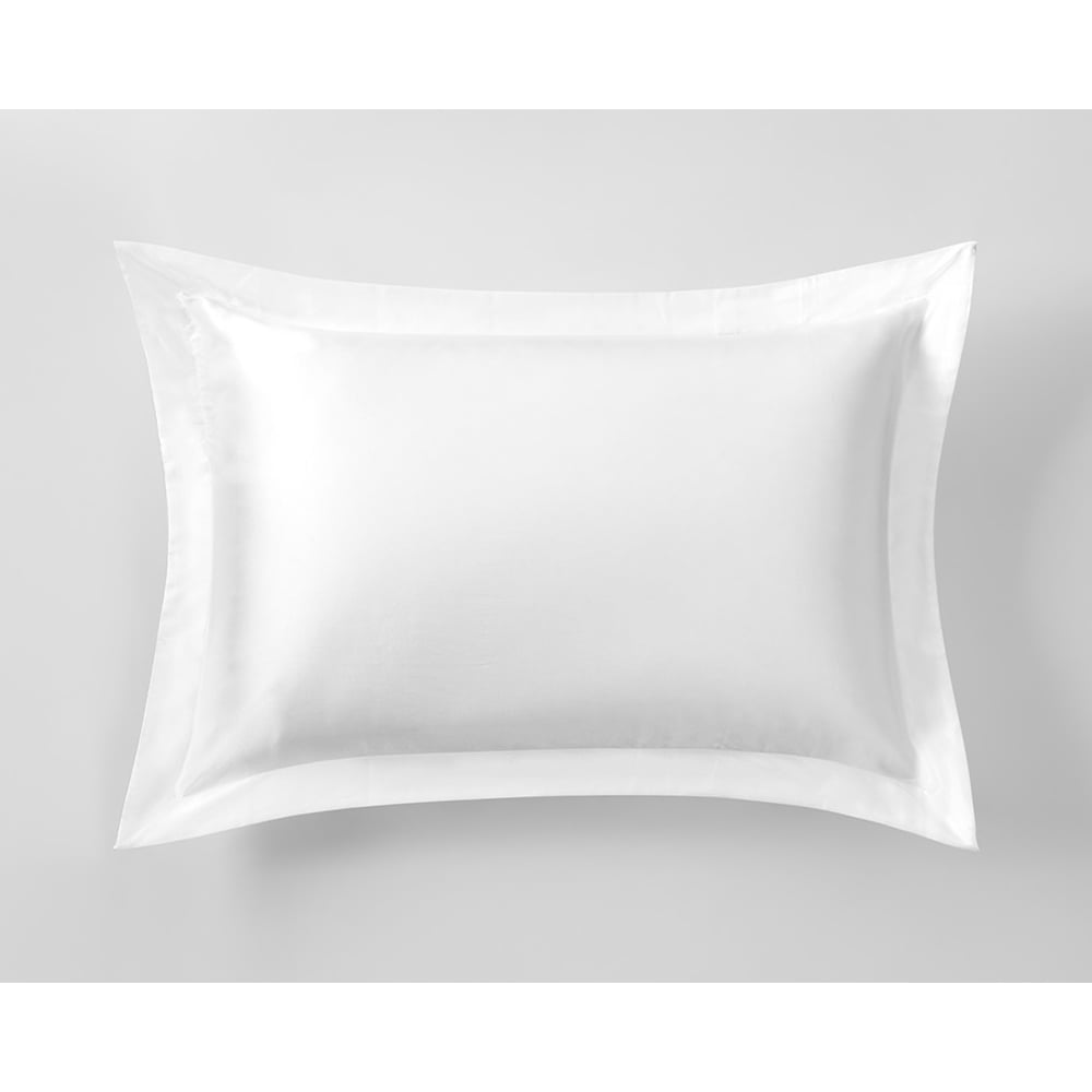 Sheridan Lanham Silk Tailored Pillowcase Snow Peter's of Kensington