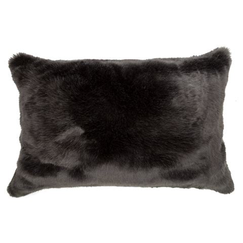Evelyne Prelonge - Faux Fur Cushion Anthracite Grey 40x60cm