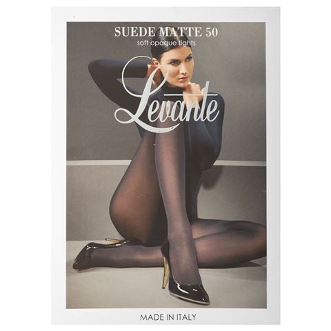 Levante - Suede Matte 50 Denier Soft Opaque Tights Tall Nero