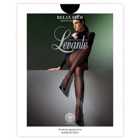 Levante - Relax Firm Support Pantyhose Tall Nero