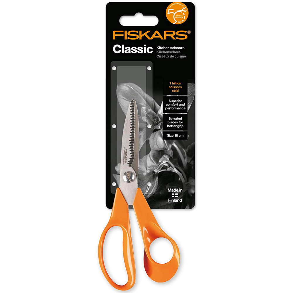 NEW Fiskars Classic Kitchen Scissors 18cm 6411501987471 eBay