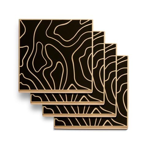 L'objet Isles Coasters Set Plus Case 5pce - Peter's of Kensington
