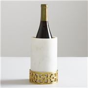 Jonathan Adler - Nixon Wine Bottle Chiller Marble/Brass