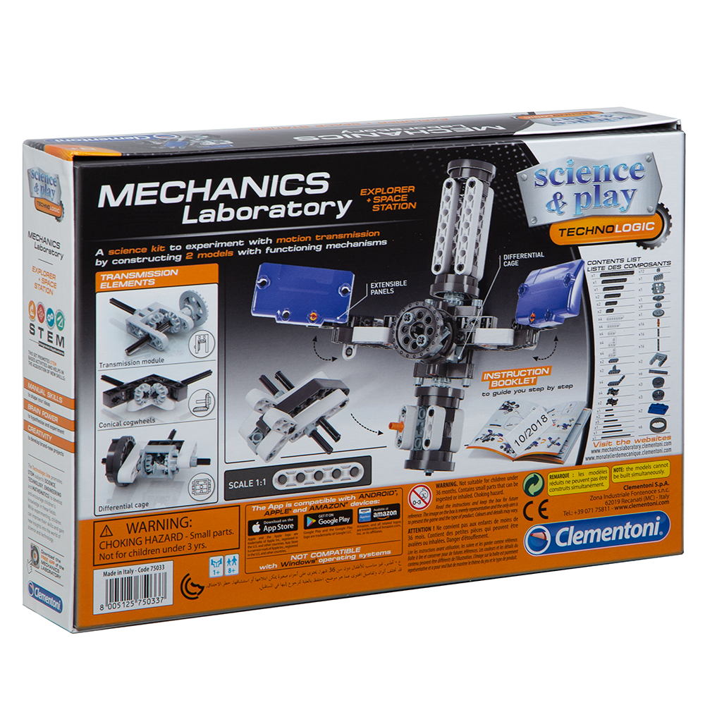 Clementoni Mechanics Lab Explorer & Space Station 130pce Peter's of