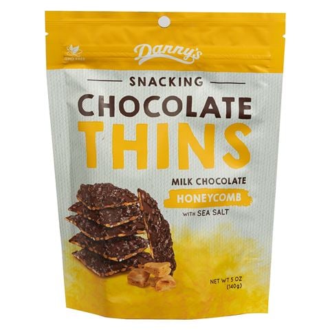 Danny's - Snacking Chocolate Thins Honeycomb w/Sea Salt 140g
